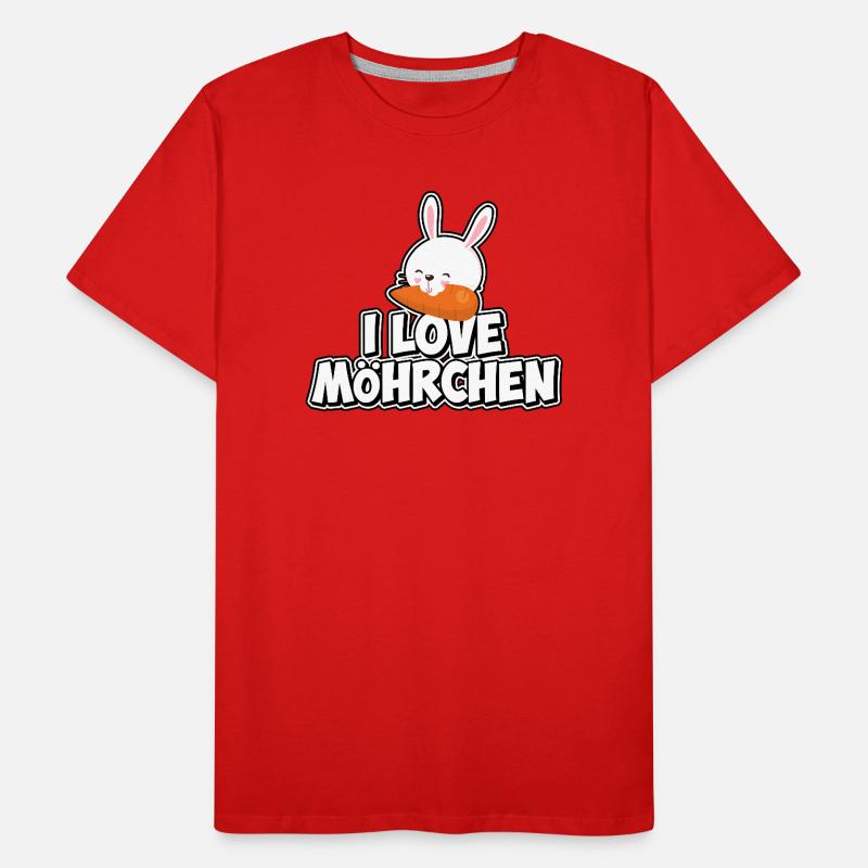 I love carrots - Easter Men's Premium Organic T-Shirt