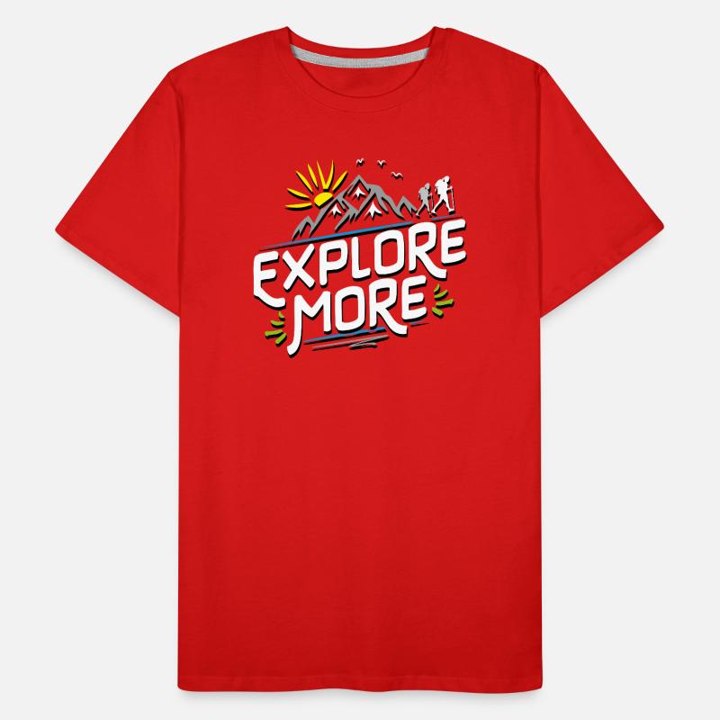 Explore more - Voyage en randonnée Aventure T-shirt bio Premium Homme