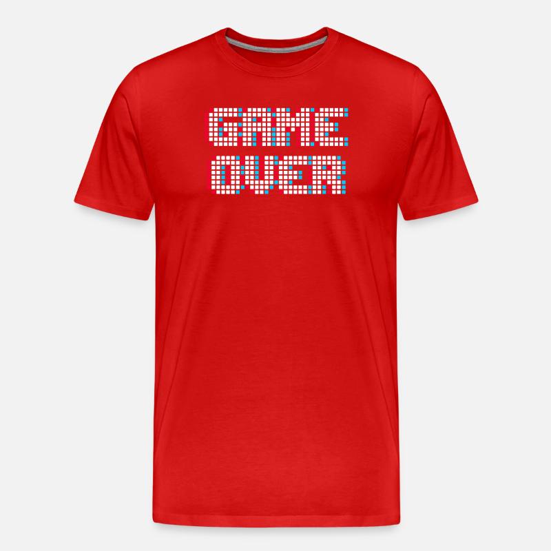 Gamer Games Zocker - Männer Premium Bio T-Shirt - Rot