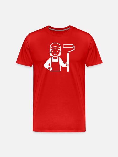 Peintre peintre - T-shirt bio Premium Homme - rouge
