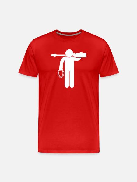 Électroniciens électriciens électrotechniciens - T-shirt bio Premium Homme - rouge