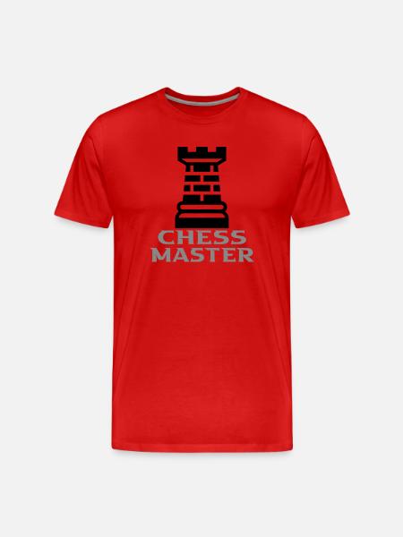 Échecs - T-shirt bio Premium Homme - rouge