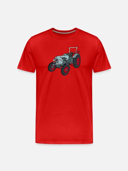 Le rayé - T-shirt bio Premium Homme - rouge