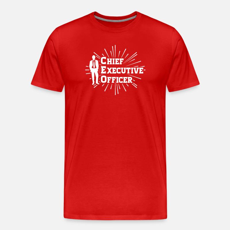 CEO - Chief Executive Officer - Männer Premium Bio T-Shirt - Rot