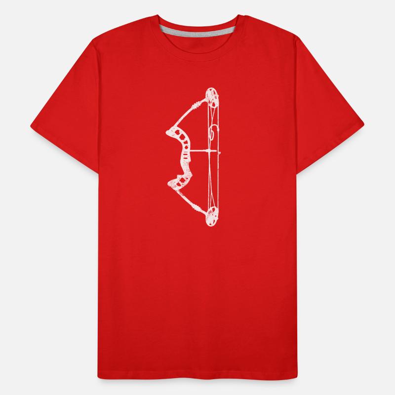 Bogenschießen Bogen Bogenschütze Männer Premium Bio T-Shirt