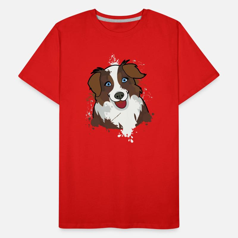 Australian Shepherd Männer Premium Bio T-Shirt