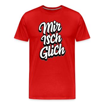 Schweizer Dialekt Mundart - Lustiger Spruch - Männer Premium Bio T-Shirt - Rot - Vorne - Damien (186cm)