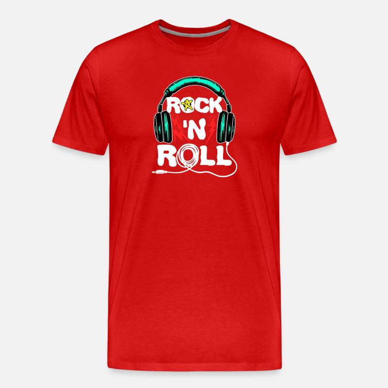 Cool Headset Lustig Spruch - Männer Premium Bio T-Shirt - Rot