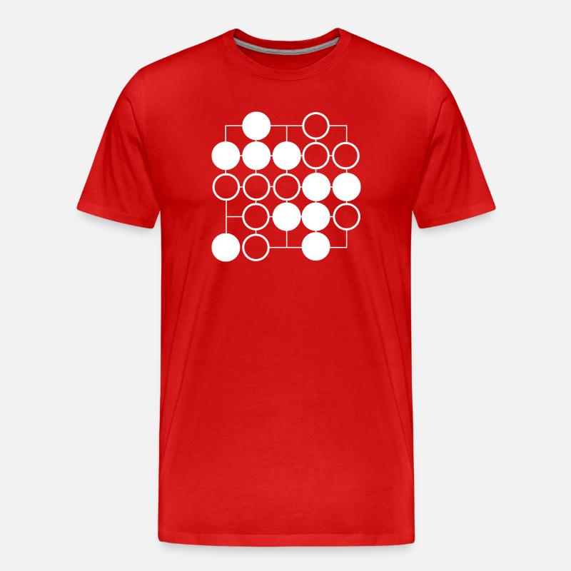 Go Brettspiel - Männer Premium Bio T-Shirt - Rot