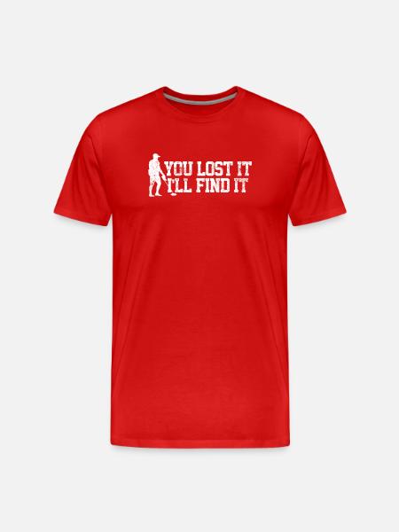Metal detection detectorist - Men's Premium Organic T-Shirt - red