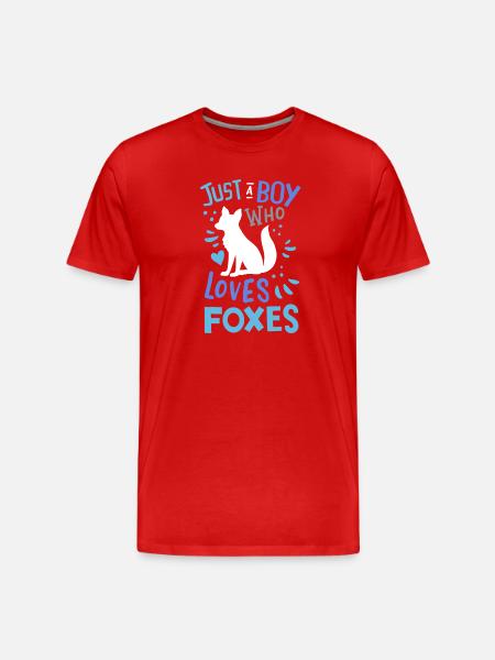 Foxes Fox Fox Lover - Men's Premium Organic T-Shirt - red