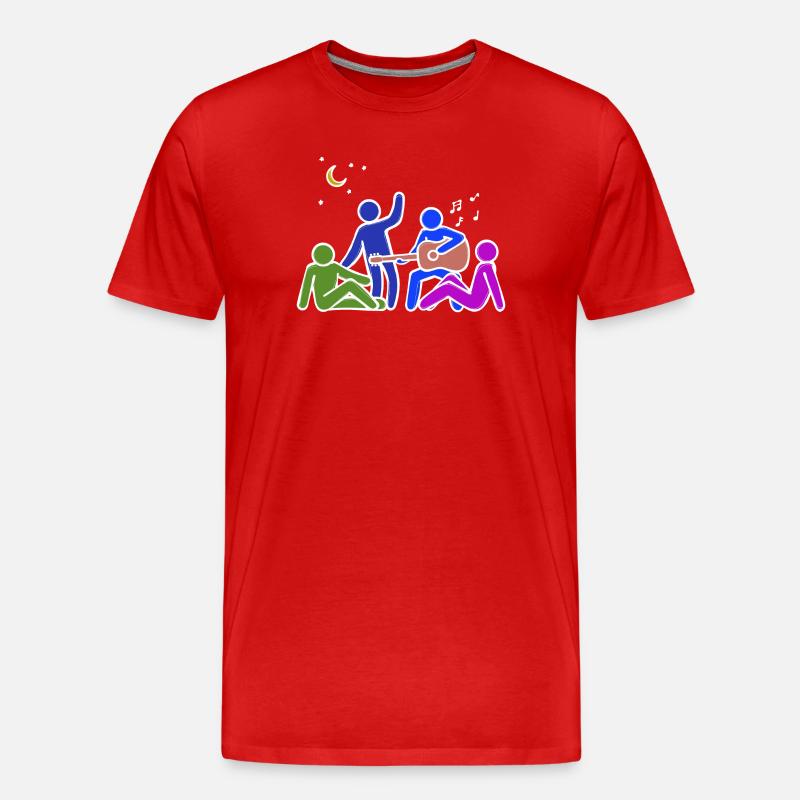 Freundschaft Buddy Beste Freunde - Männer Premium Bio T-Shirt - Rot