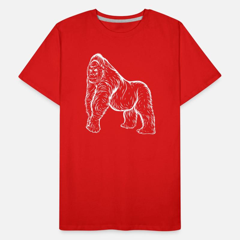 Gorilla Männer Premium Bio T-Shirt