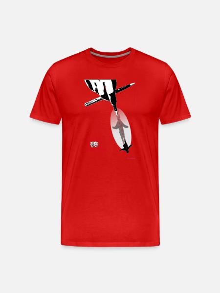 théâtre - T-shirt bio Premium Homme - rouge