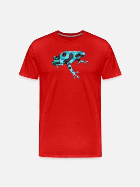 Poison frog - Men's Premium Organic T-Shirt - red