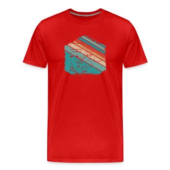Math Teacher Mathematics Design - Men's Premium Organic T-Shirt - red - Front - Damien (186cm)