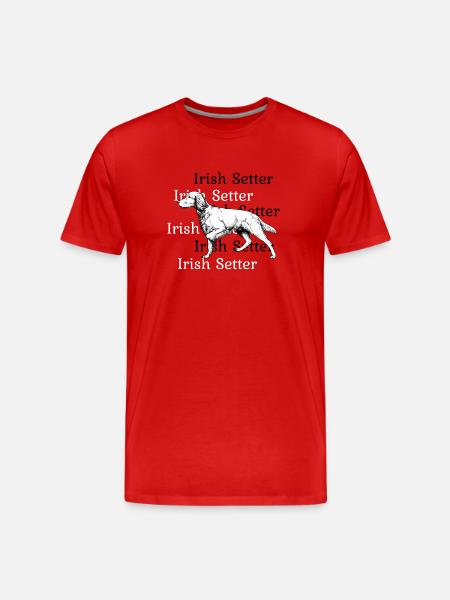 Irish Setter ci-dessus - T-shirt bio Premium Homme - rouge
