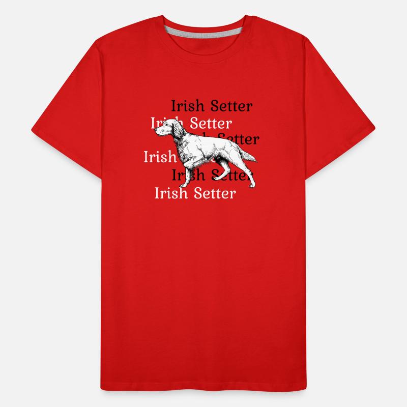 Irish Setter ci-dessus T-shirt bio Premium Homme