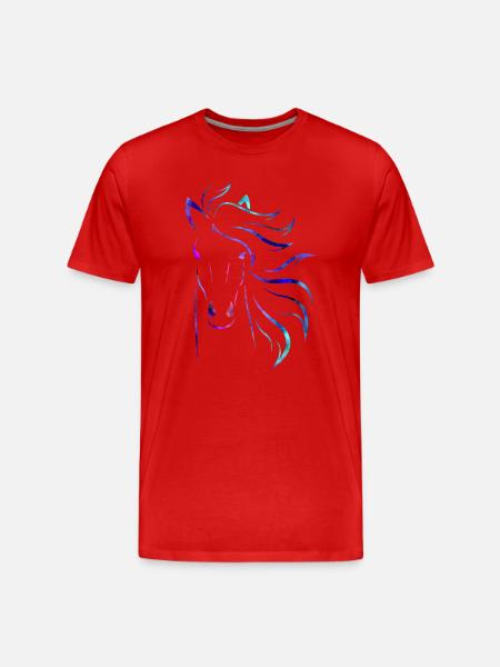 Cheval - T-shirt bio Premium Homme - rouge