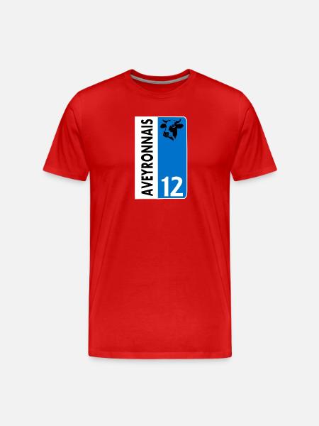 Aveyronnais - T-shirt bio Premium Homme - rouge
