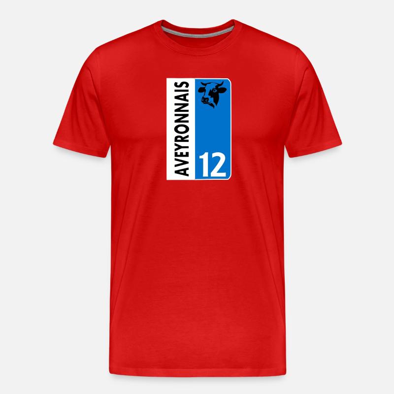Aveyronnais - Männer Premium Bio T-Shirt - Rot