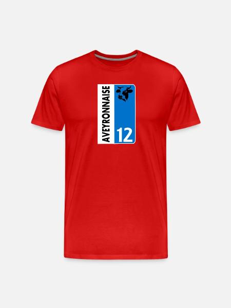 Aveyronnaise - Men's Premium Organic T-Shirt - red