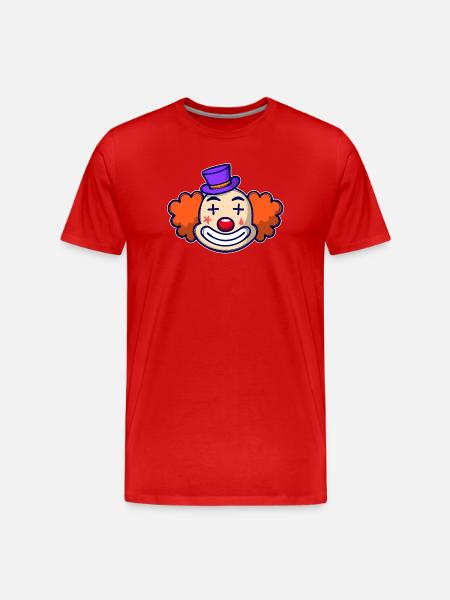 Carnaval clown carnaval - T-shirt bio Premium Homme - rouge