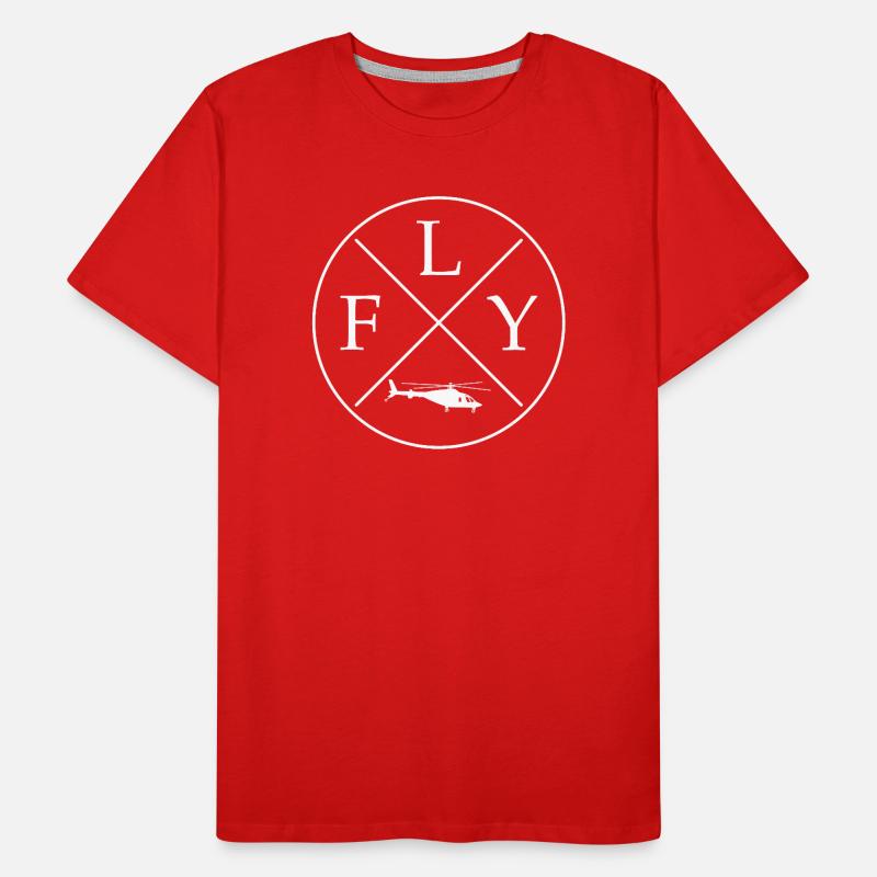 Helicopter FLY Men's Premium Organic T-Shirt