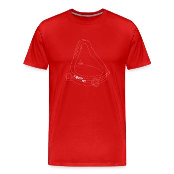 Brunnen the Fountain R.Mutt Marcel Duchamp Satire - Männer Premium Bio T-Shirt - Rot - Vorne - Damien (186cm)