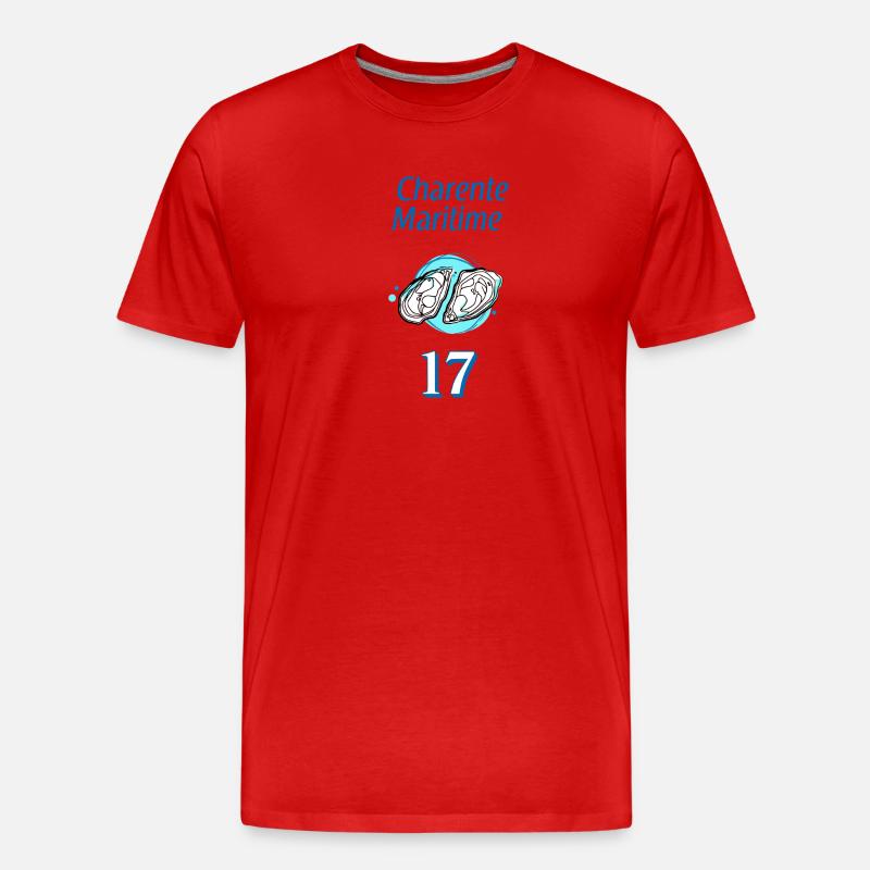 Charente-Maritime - Männer Premium Bio T-Shirt - Rot