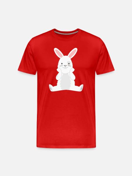 Rabbit Rabbit - Men's Premium Organic T-Shirt - red