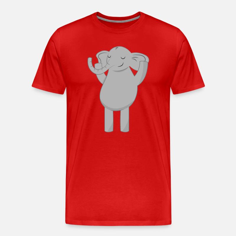 Elephant elephant - Men's Premium Organic T-Shirt - red
