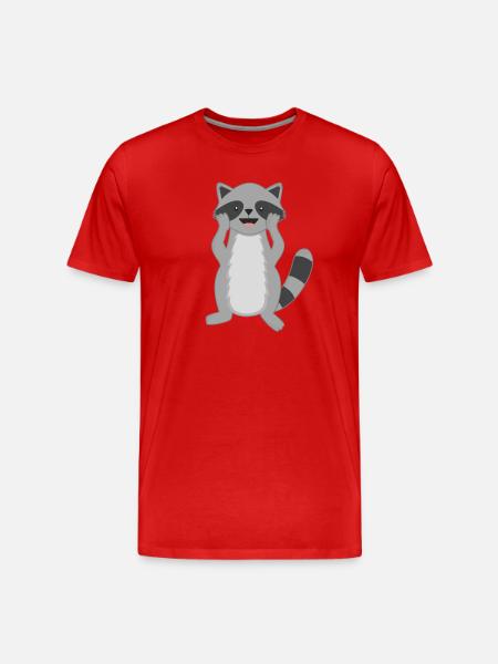 Ratons laveurs - T-shirt bio Premium Homme - rouge