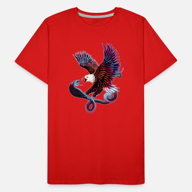 Eagle and snake Men's Premium Organic T-Shirt