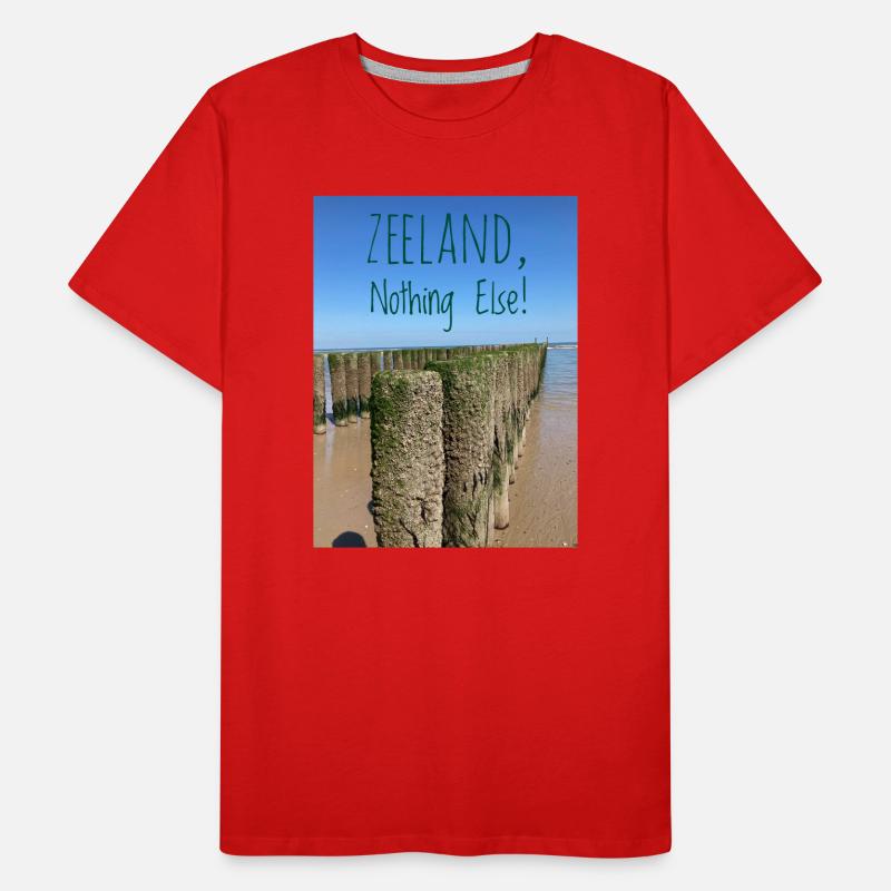 Zeeland Déclarations sur la plage T-shirt bio Premium Homme