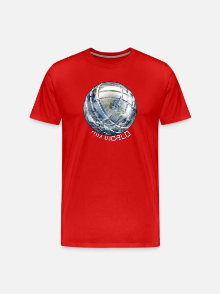 Petanque - Men's Premium Organic T-Shirt - red
