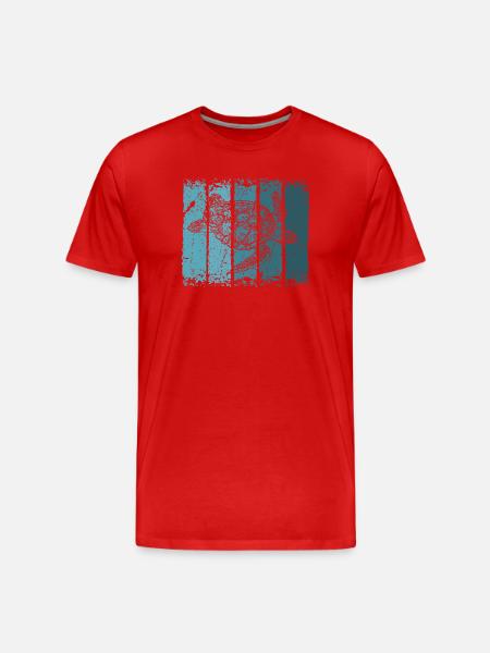 turtle - Men's Premium Organic T-Shirt - red