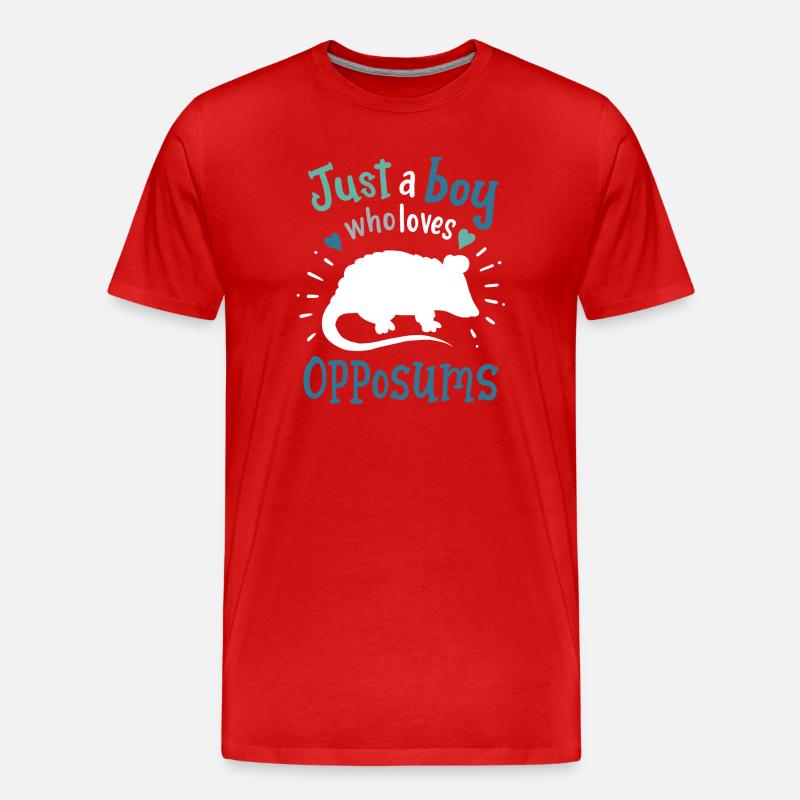 Opossum Opossum-Liebhaber - Männer Premium Bio T-Shirt - Rot