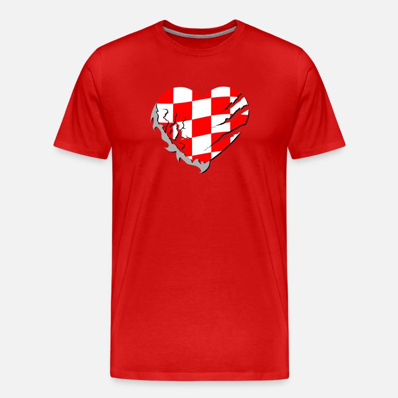Kroatien - Kroatien - Männer Premium Bio T-Shirt - Rot