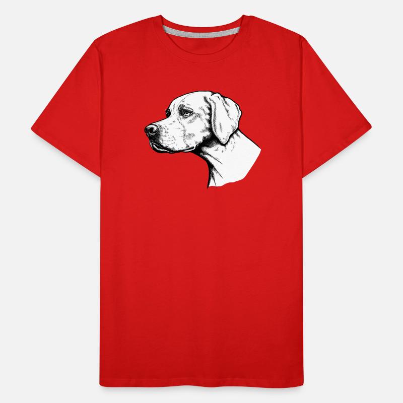 Pointer Portrait Männer Premium Bio T-Shirt