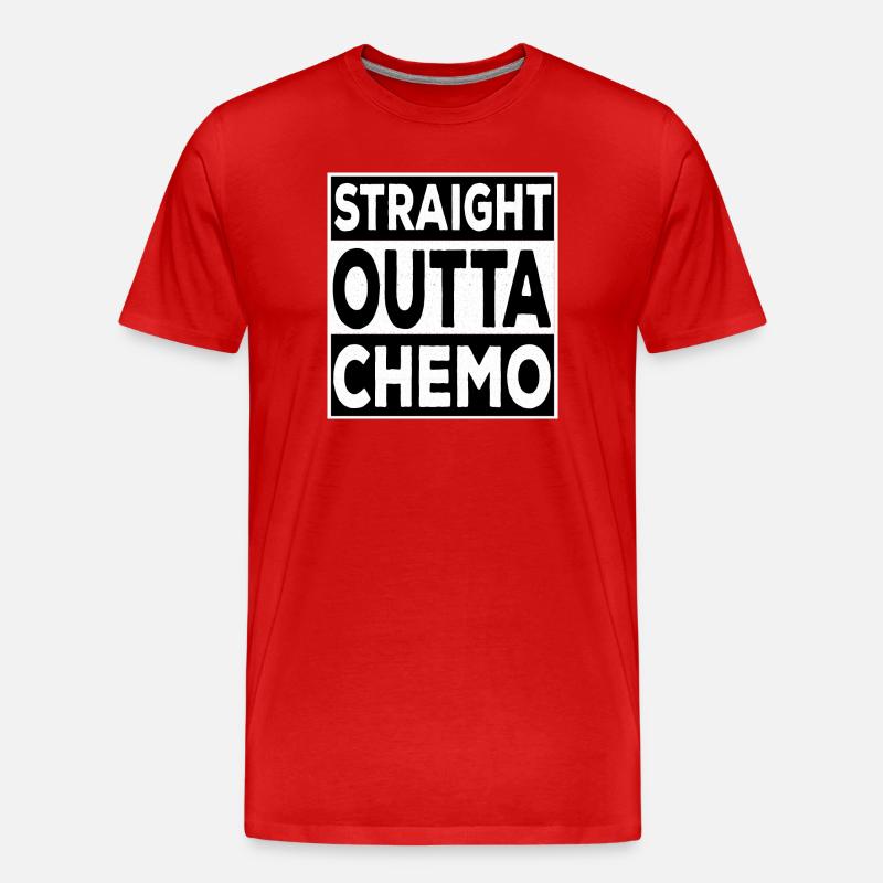 Straight Outta Chemo - Männer Premium Bio T-Shirt - Rot