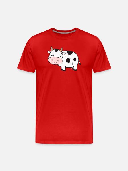 Vache Vaches - T-shirt bio Premium Homme - rouge
