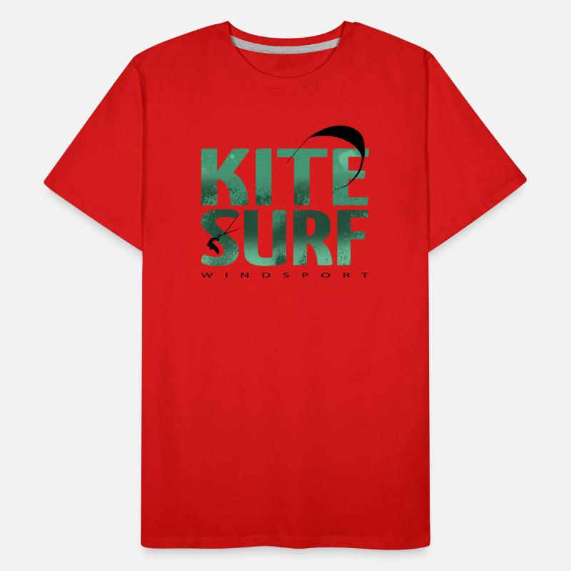 KITESURF 2021 vert T-shirt bio Premium Homme