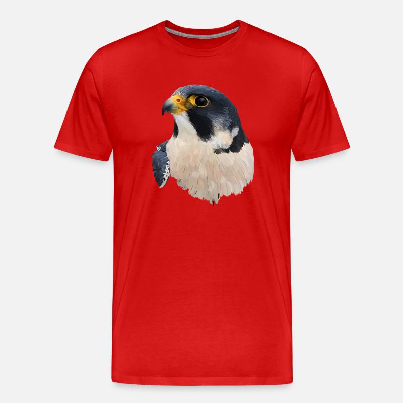 Wanderfalke - Männer Premium Bio T-Shirt - Rot