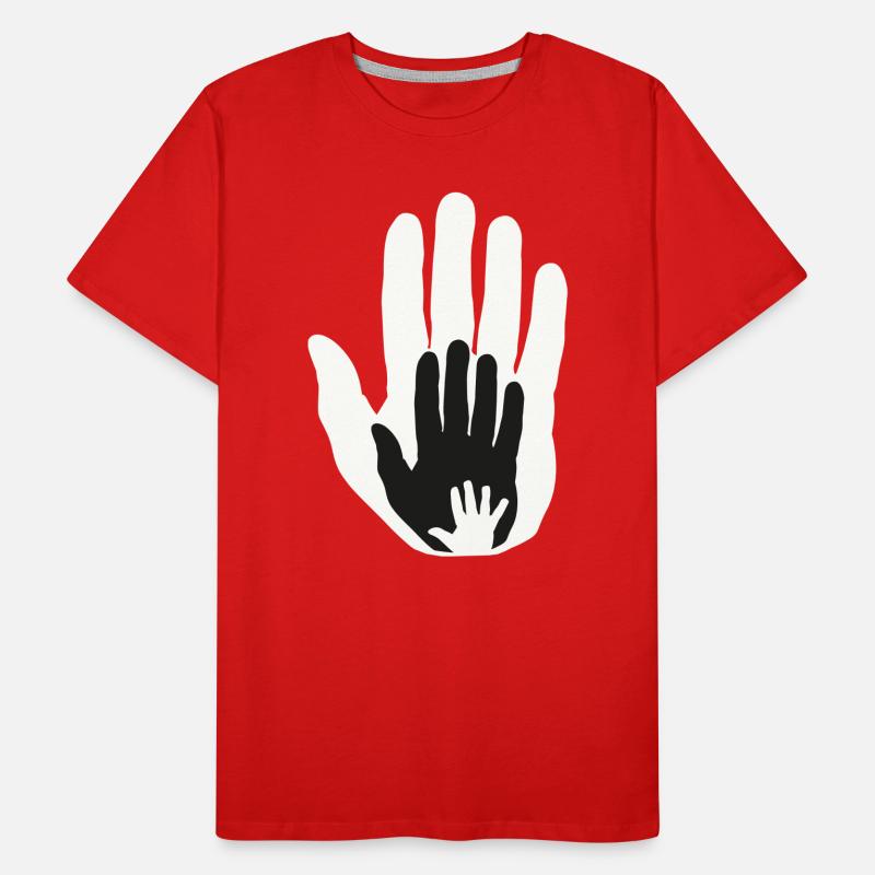 Bébé main dans la main dans la main T-shirt bio Premium Homme