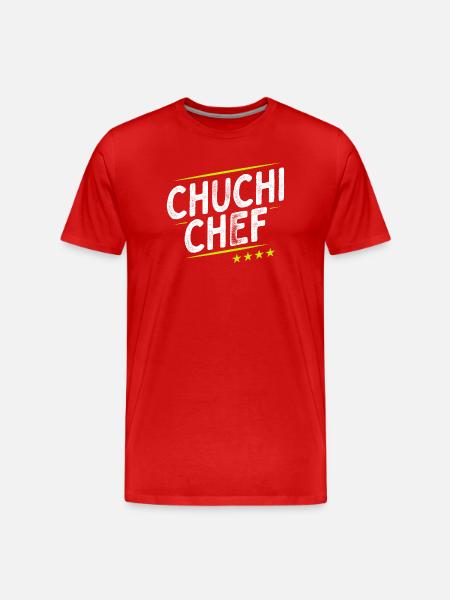 Küchenchef - Chuchi Chef - Schweizerdeutsch - Männer Premium Bio T-Shirt - Rot