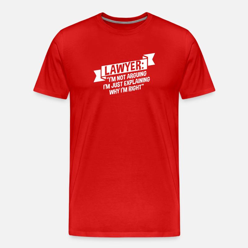 Anwalt Jurist - Männer Premium Bio T-Shirt - Rot