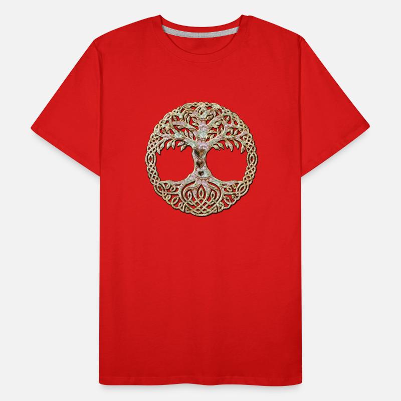Elegant Celtic tree Men's Premium Organic T-Shirt