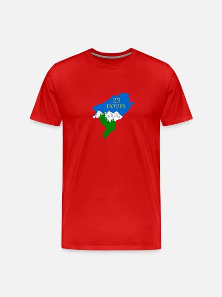 Doubs - Men's Premium Organic T-Shirt - red