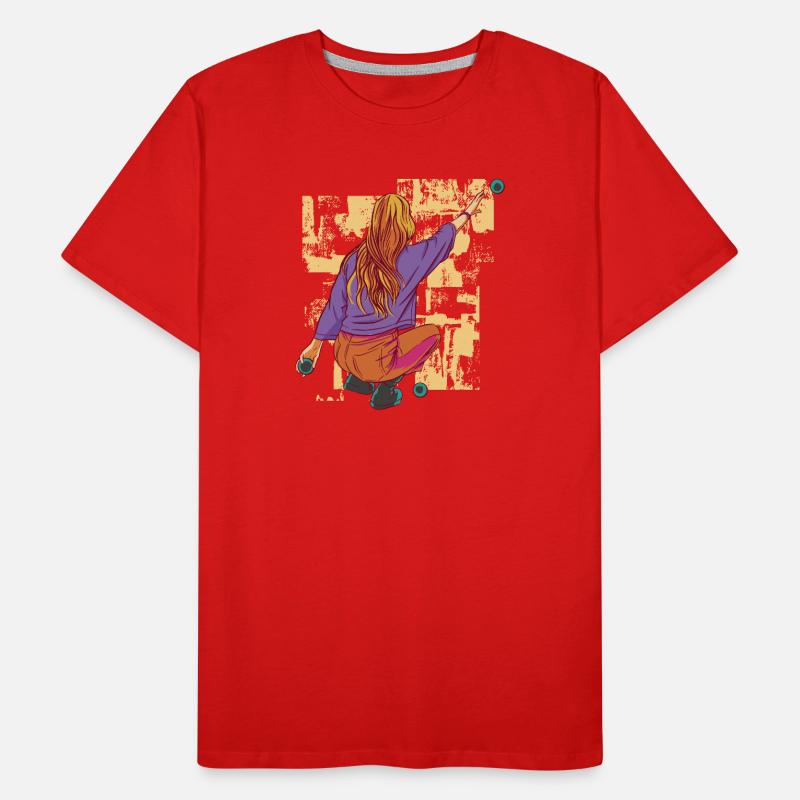 Le joueur de boule lance une tenue de boule de boule pour les boules T-shirt bio Premium Homme